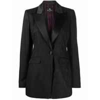 Etro Blazer com abotoamento simples e estampa - Preto