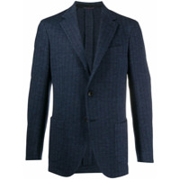 Etro Blazer com listras e abotoamento simples - Azul