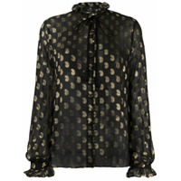 Etro Blusa mangas longas com paisley - Preto