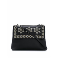 Etro Bolsa tiracolo com estampa floral e tachas - Preto