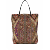 Etro Bolsa tote com bordado de contas - Vermelho