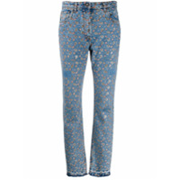 Etro Calça jeans com estampa paisley - Azul