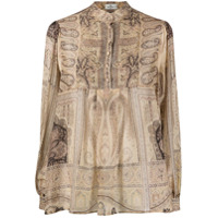 Etro Camisa com abotoamento e estampa paisley - Neutro