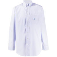Etro Camisa com botões e logo bordado - Branco