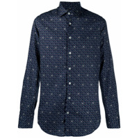 Etro Camisa com estampa e abotoamento - Azul