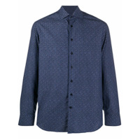 Etro Camisa de algodão com estampa paisley - Azul
