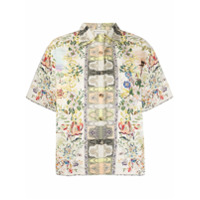Etro Camisa mangas curtas com estampa floral - Neutro