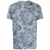 Etro Camisa mangas curtas com estampa paisley - Azul