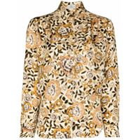 Etro Camisa mangas longas com estampa floral - Amarelo