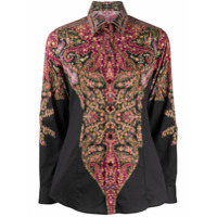 Etro Camisa mangas longas com estampa gráfica - Preto