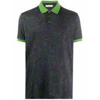 Etro Camisa polo com estampa paisley - Verde