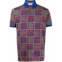 Etro Camisa polo com estampa paisley - Vermelho