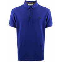 Etro Camisa polo de algodão com logo bordado - Azul