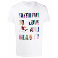Etro Camiseta com estampa de slogan - Branco