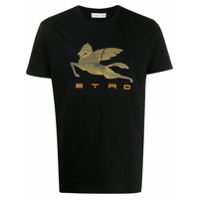 Etro Camiseta de jersey com estampa gráfica - Preto