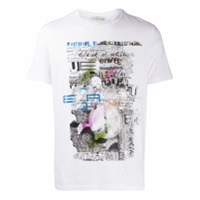 Etro Camiseta decote careca com estampa gráfica - Branco