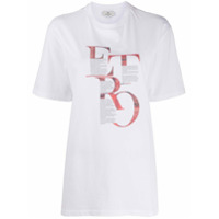 Etro Camiseta longa com estampa gráfica - Branco