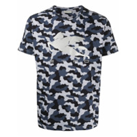 Etro Camiseta Pegaso com estampa camuflada - Azul