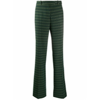 Etro diamond pattern tailored trousers - Verde