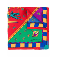 Etro Echarpe com estampa de carrossel - Vermelho