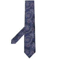 Etro Gravata de seda com estampa paisley - Azul