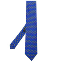 Etro Gravata de seda com estampa Pegaso - Azul