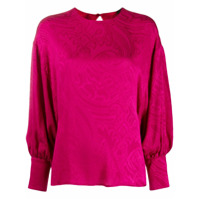 Etro paisley print Juliet sleeve blouse - Rosa