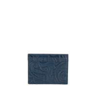 Etro Porta-cartões com estampa paisley - Azul