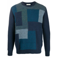 Etro Suéter com padronagem geométrica de lã - Azul