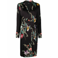 Etro Vestido envelope com estampa floral - Preto