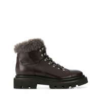 Fabiana Filippi Ankle boot com cadarço - Marrom