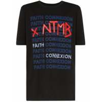 Faith Connexion Camiseta X NTMB com logo - Preto