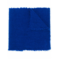 Faliero Sarti Cachecol de tricô com barra desfiada - Azul