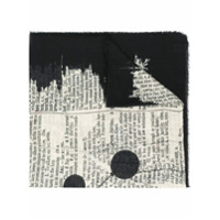 Faliero Sarti Echarpe com estampa de texto - Neutro