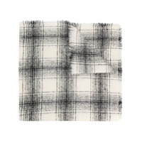 Faliero Sarti Echarpe oversized xadrez - Branco