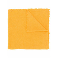 Faliero Sarti Echarpe texturizado com franjas na barra - Amarelo