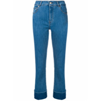 Fay Calça jeans slim com barra dobrada - Azul