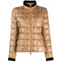 Fay Jaqueta matelassê com acabamento contrastante - Marrom