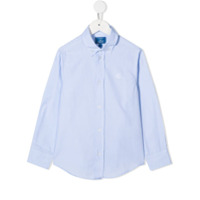 Fay Kids long sleeve button-down shirt - Azul