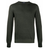 Fay Suéter decote careca de lã merino - Verde