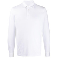 Fedeli Camisa polo com mangas longas - Branco