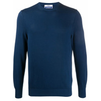 Fedeli Suéter decote careca de tricô - Azul