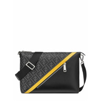 Fendi Bolsa carteiro com estampa de logo - Preto