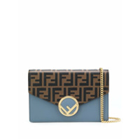 Fendi Bolsa transversal com estampa FF - Azul