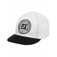 Fendi Boné dupla face com estampa de logo - Branco