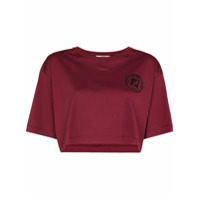 Fendi Camiseta cropped Fendirama - Vermelho