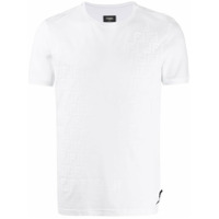 Fendi Camiseta desbotada com logo FF - Branco