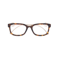 Fendi Eyewear Armação de óculos F is Fendi com efeito tartaruga - Marrom