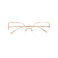 Fendi Eyewear Armação de óculos gatinho - Dourado