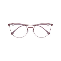 Fendi Eyewear Armação de óculos gatinho - Vermelho